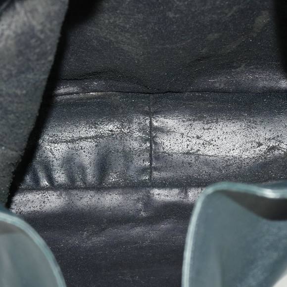 GUCCI Bamboo Hand Bag Leather 2way Navy 001.7265.1577 Auth yk6678B - Picture 9 of 16